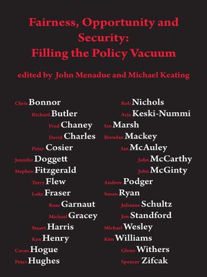 cover image of Fairness, opportunity and security